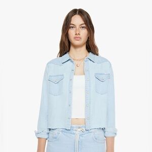 NWT- MOTHER The Super Ex's Crop Step Fray- XS